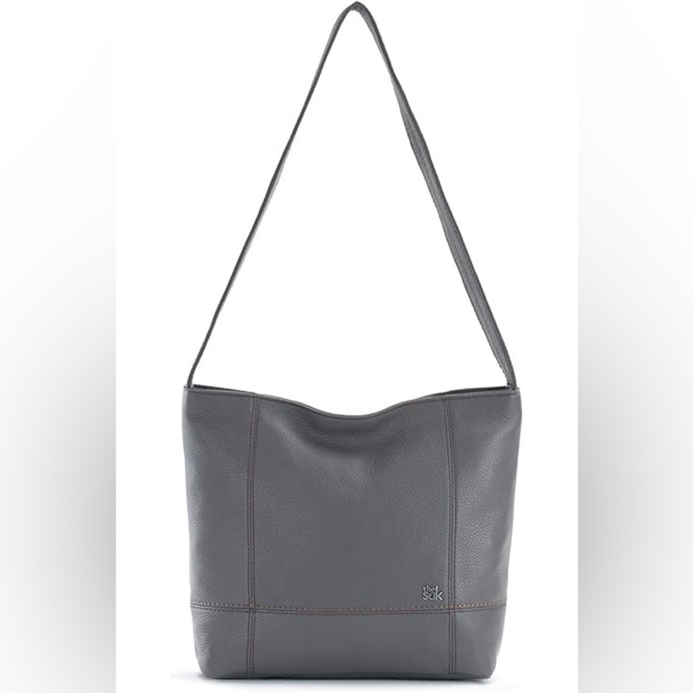 The Sak De Young Hobo leather grey bag over the shoulder